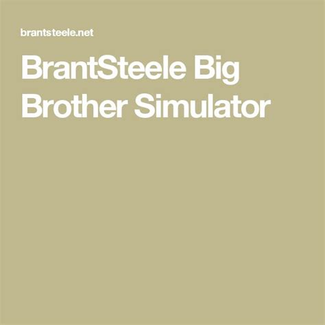 big brother simulator|big brother generator.